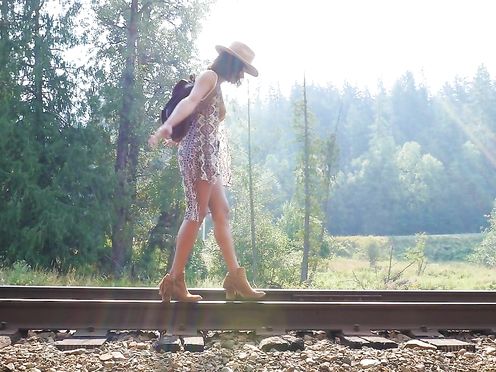 Angel Constance is Riding The Rails